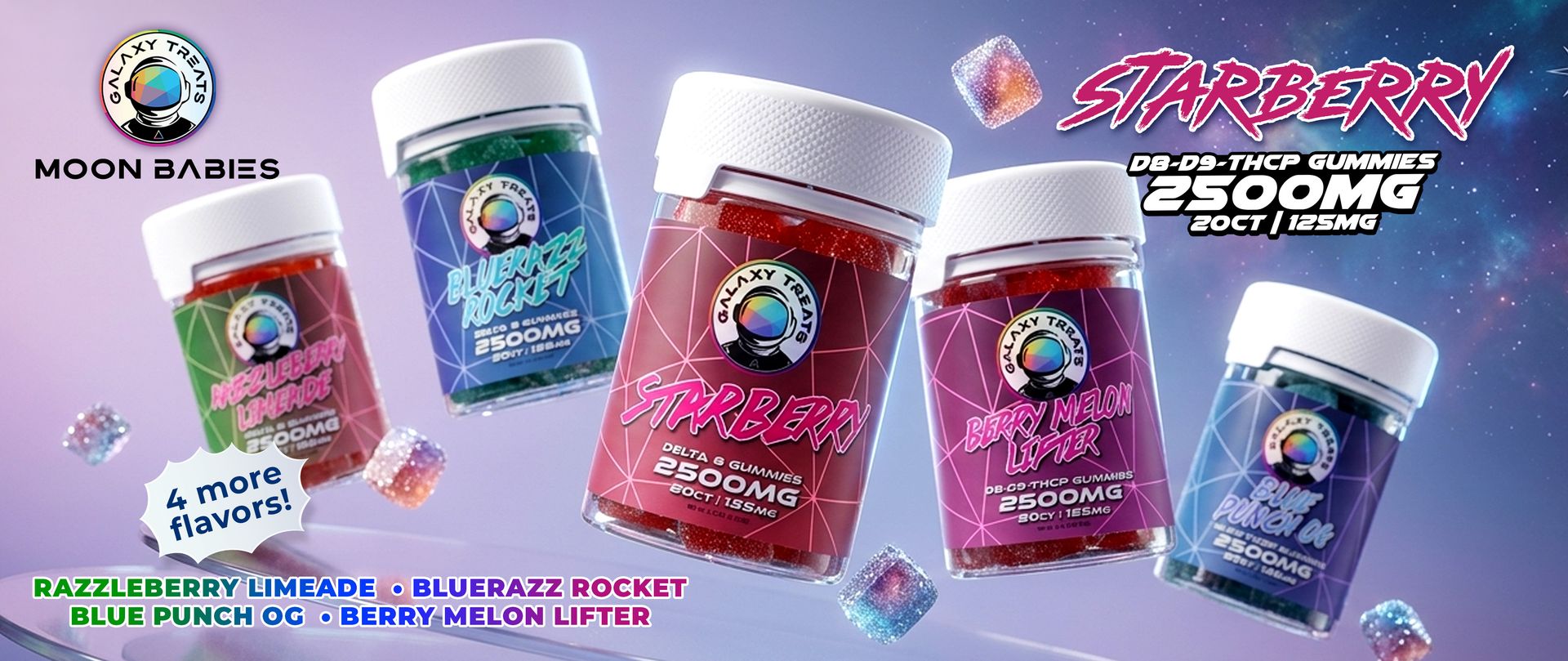 Galaxy Treats Moon Babies Gummies